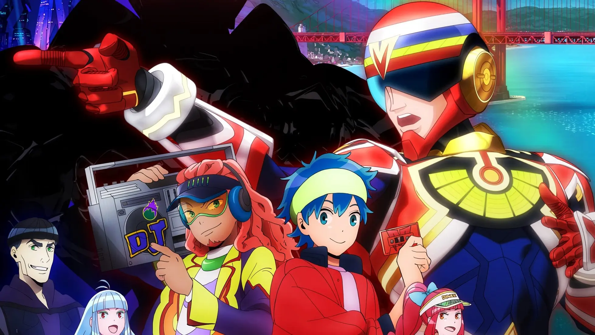 Muteking the Dancing Hero backdrop