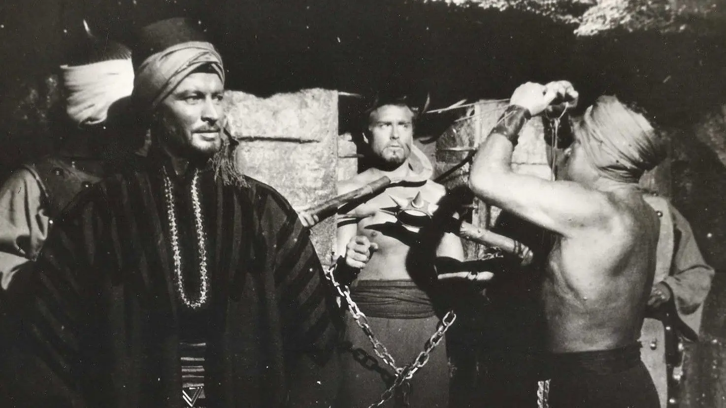 Samson Against the Sheik backdrop