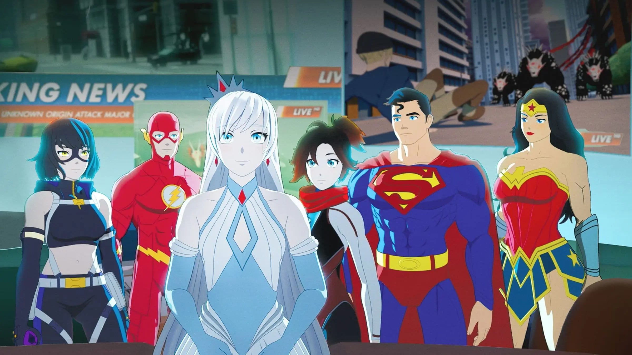 Justice League x RWBY: Super Heroes & Huntsmen, Part Two backdrop