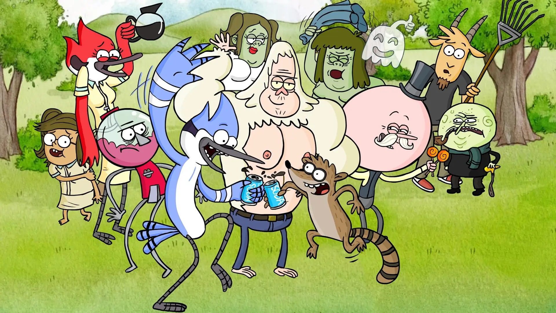 Regular Show backdrop