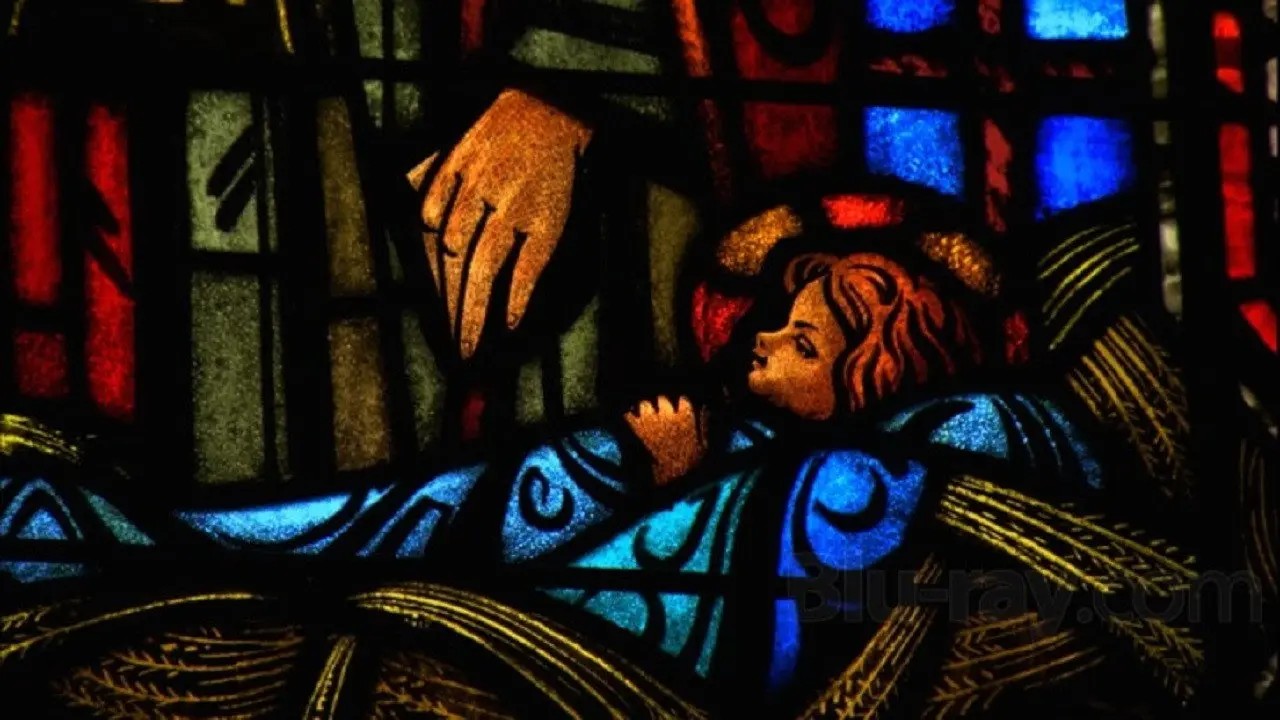 A Stained Glass Christmas backdrop