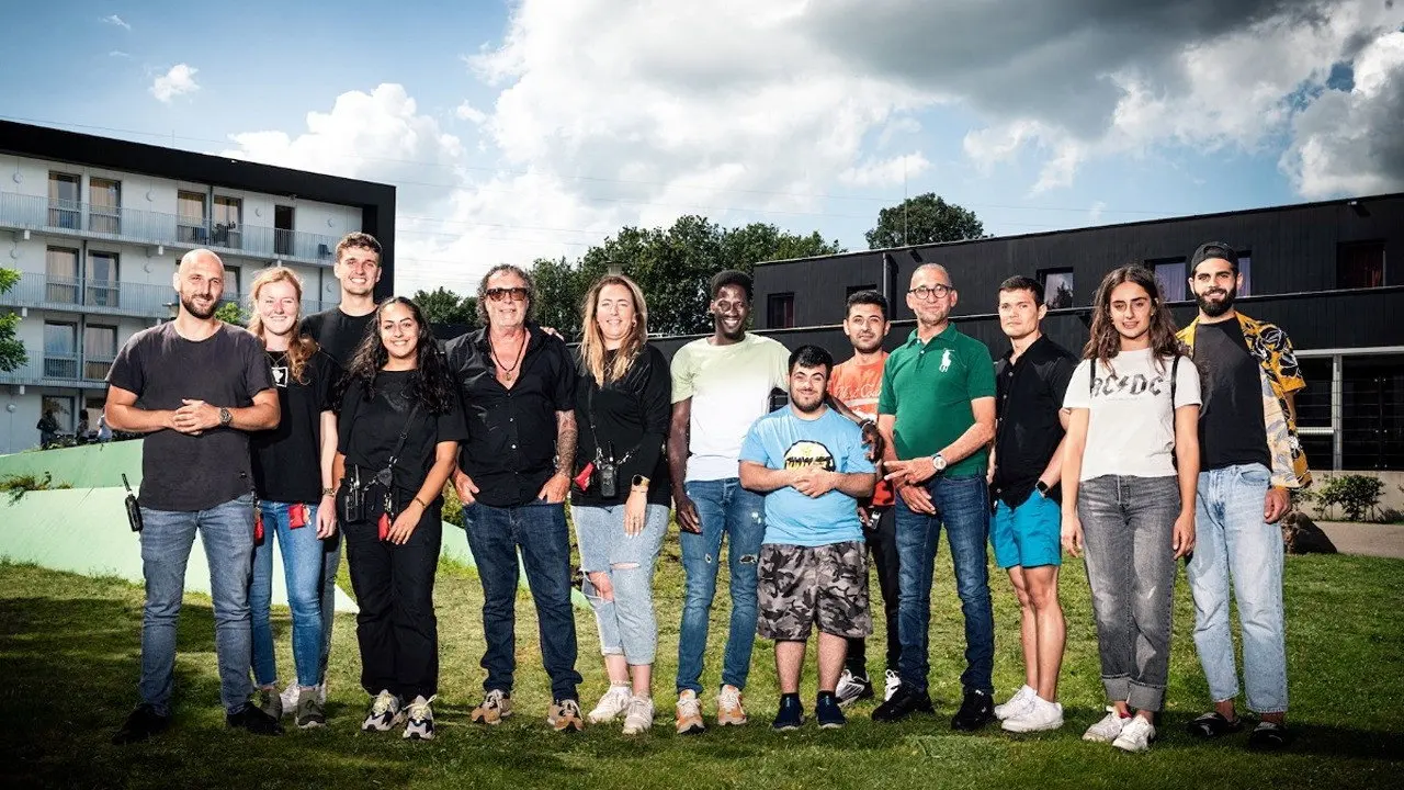 With us at the AZC backdrop